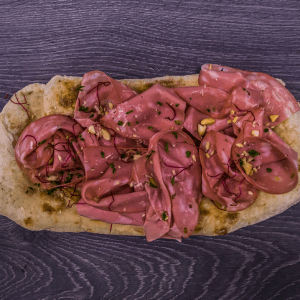 pinsa mortadella
