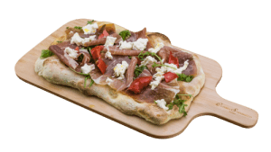 pizza crudo bufala e pachino