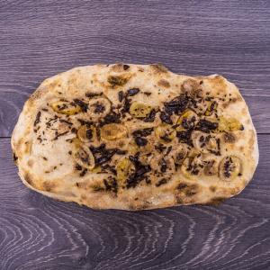 pinsa banana cioccolata cannella