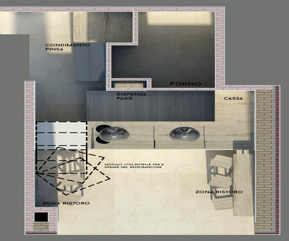 pinseria planimetria franchising